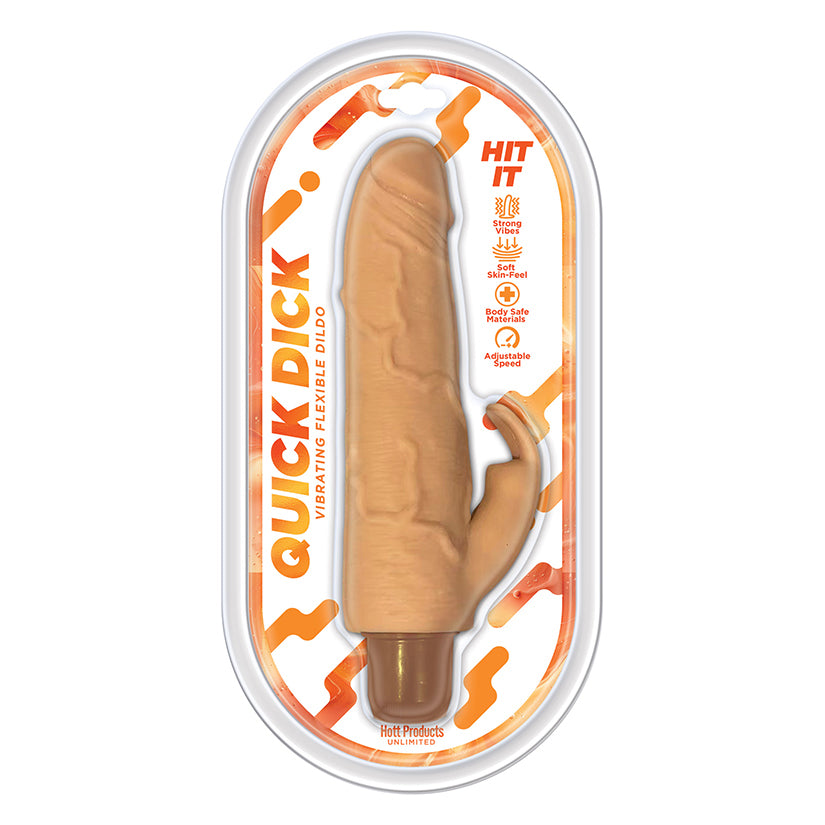 Quick Dick Hit It Dildo - Realistic 7" Silicone Cock - Lifelike Textured Shaft